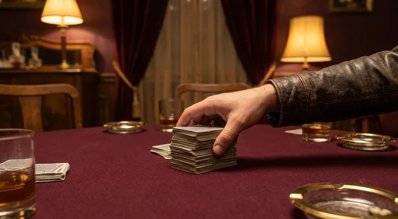 A hand taking the whole discard pile in Canasta in Classic Canasta