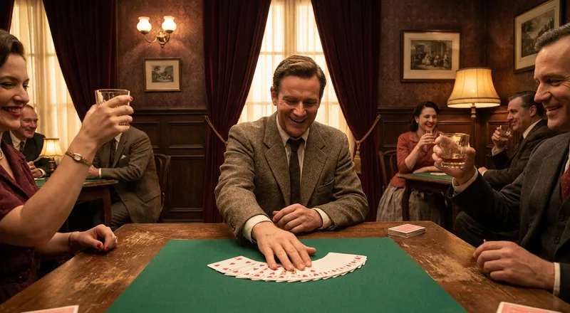 A player laying down the last cards to go out and win the hand in Classic Canasta