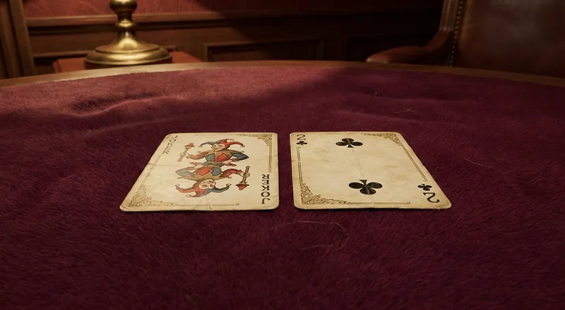 A joker and a two, the wild cards used in Canasta melds in Bolivia